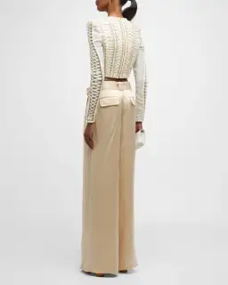Zimmermann Coaster Cropped Bodice Ivory Size 0 / AU 8 for rent on The Volte - image 3