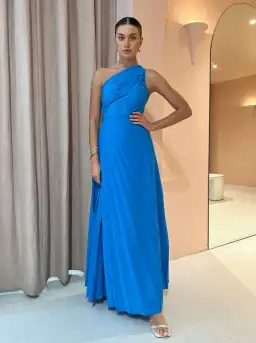 Sonya Moda Azalea Gown Blue Size 6 for rent on The Volte - image 4