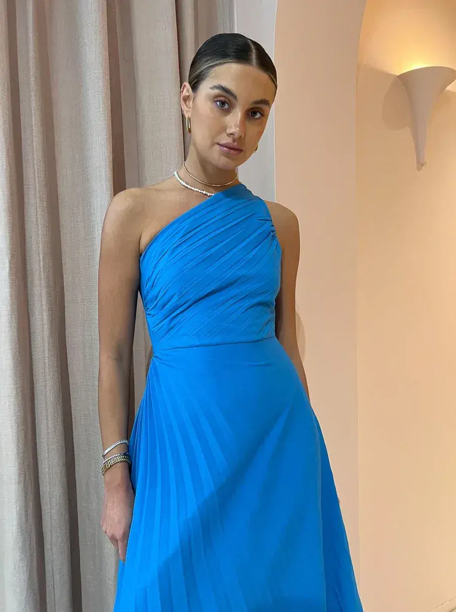 Sonya Moda Azalea Gown Blue Size 6 for rent on The Volte - main image
