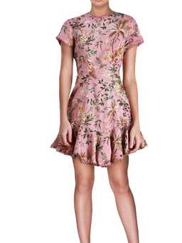 Zimmermann Tropicale Lattice Mini Dress Floral Size 8 for rent on The Volte - image 3