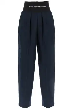 Alexander Wang Logo-Waistband Creased Trousers for rent on The Volte - image 1