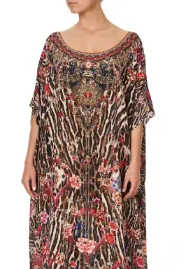 Camilla Liv A Little Silk Round Neck Kaftan Print One Size for rent on The Volte - image 2