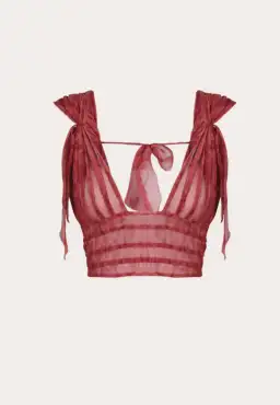 Ranaco Atelier Mini Top and Sirene Skirt Set Hibiscus Red Size S / AU 8 for rent on The Volte - image 4