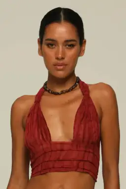 Ranaco Atelier Mini Top and Sirene Skirt Set Hibiscus Red Size S / AU 8 for rent on The Volte - image 2