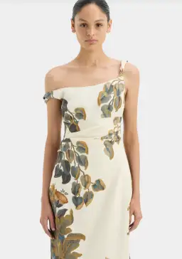Sir the Label Evalita Twist Midi Dress Pine Valley Print Size 3 / AU 12 for rent on The Volte - image 5
