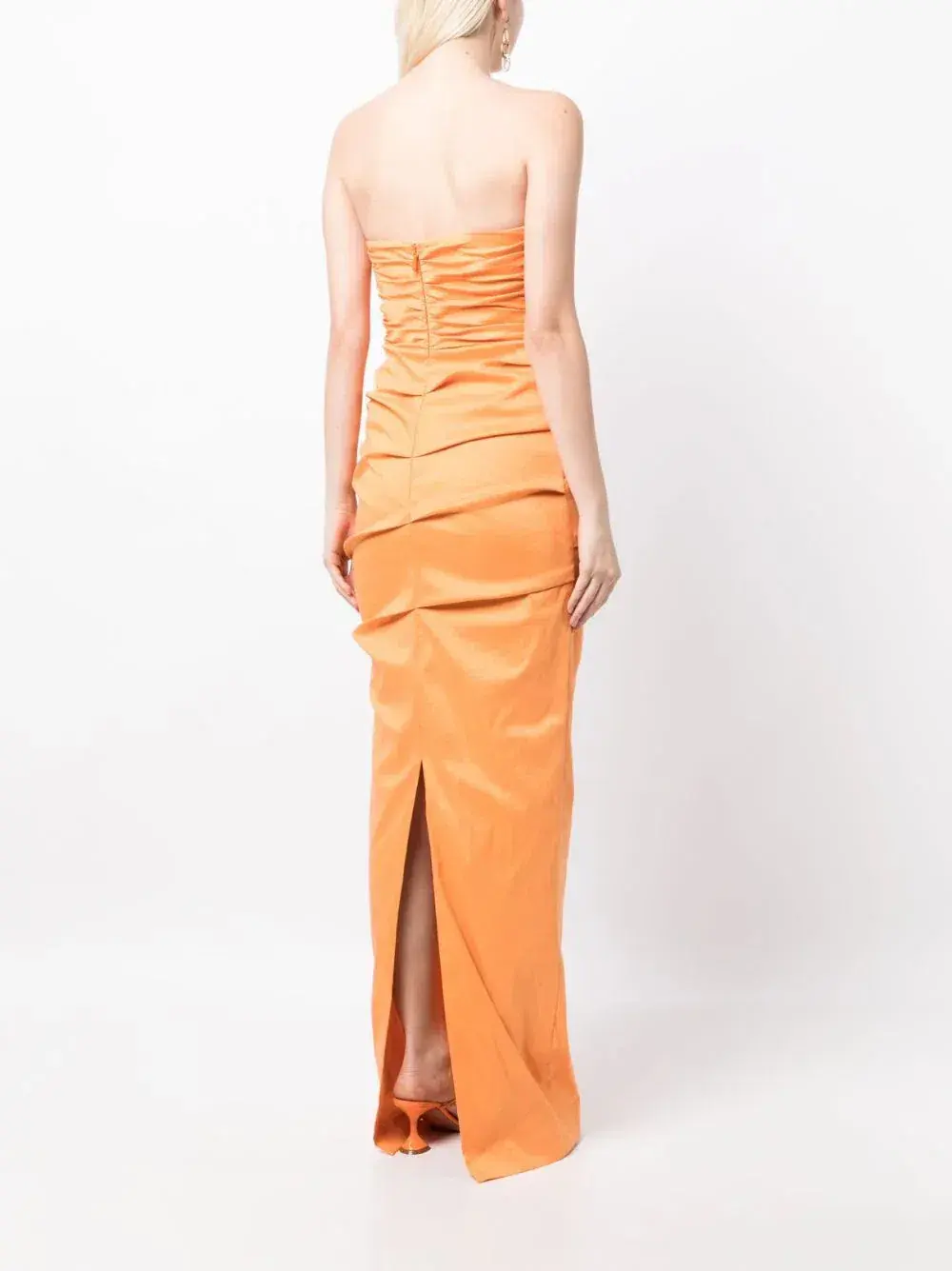 Rachel Gilbert Cheri Gown Orange Size 10 - Image 3