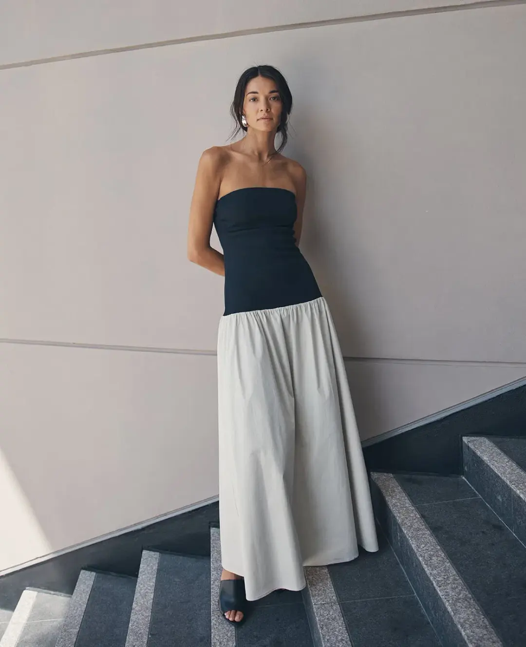 Anna Quan Amyra Dress Dove Cotton Size 8 for rent on The Volte - main image