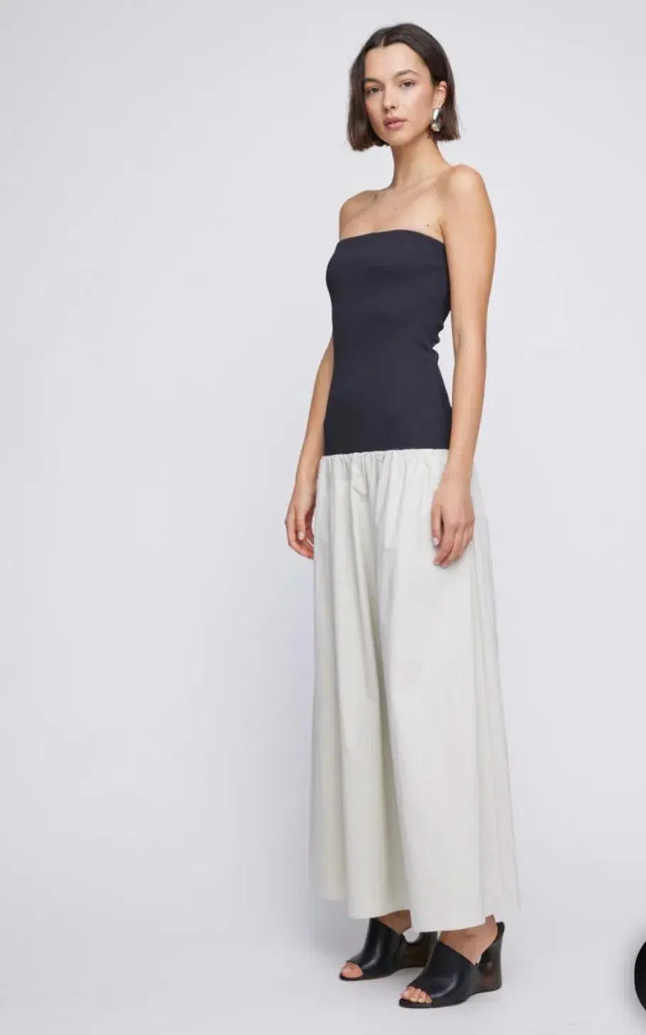 Anna Quan Amyra Dress Dove Cotton Size 8 for rent on The Volte - main image