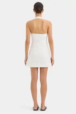 Sir The Label Noemi Halter Mini Dress Ivory Size 6 for rent on The Volte - image 2
