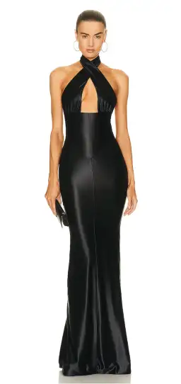 Retrofete Charity Black Dress for rent on The Volte - image 4