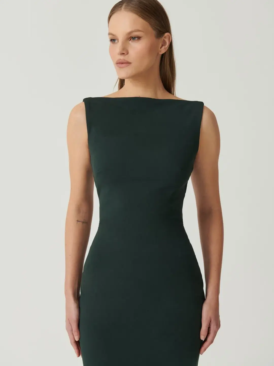 Effie Kats Verona Gown Sacremento Green Size S / AU 8 for rent on The Volte - main image