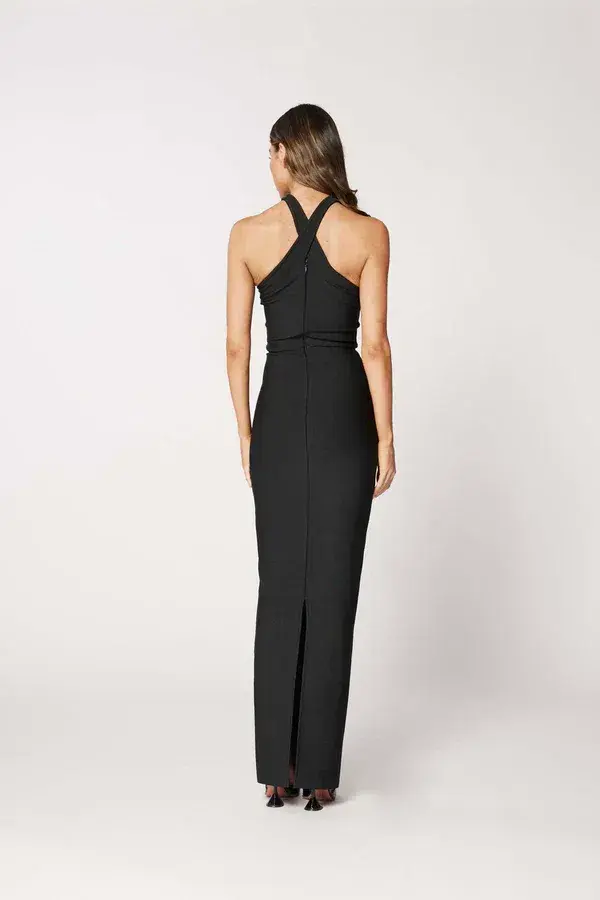 Bianca & Bridgett Brie Gown in Black Size AU 6 for rent on The Volte - main image