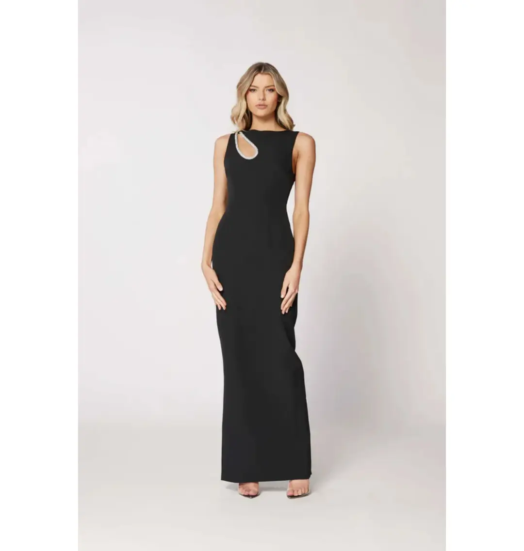 Bianca & Bridgett Valencia Gown in Black Size AU 6 for rent on The Volte - main image