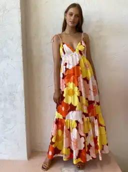 Steele Farida Maxi Dress Floral Size AU 8 for rent on The Volte - image 4