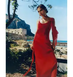 Rat & Boa Sirena Maxi Dress in Red Size M / AU 10 for rent on The Volte - image 3