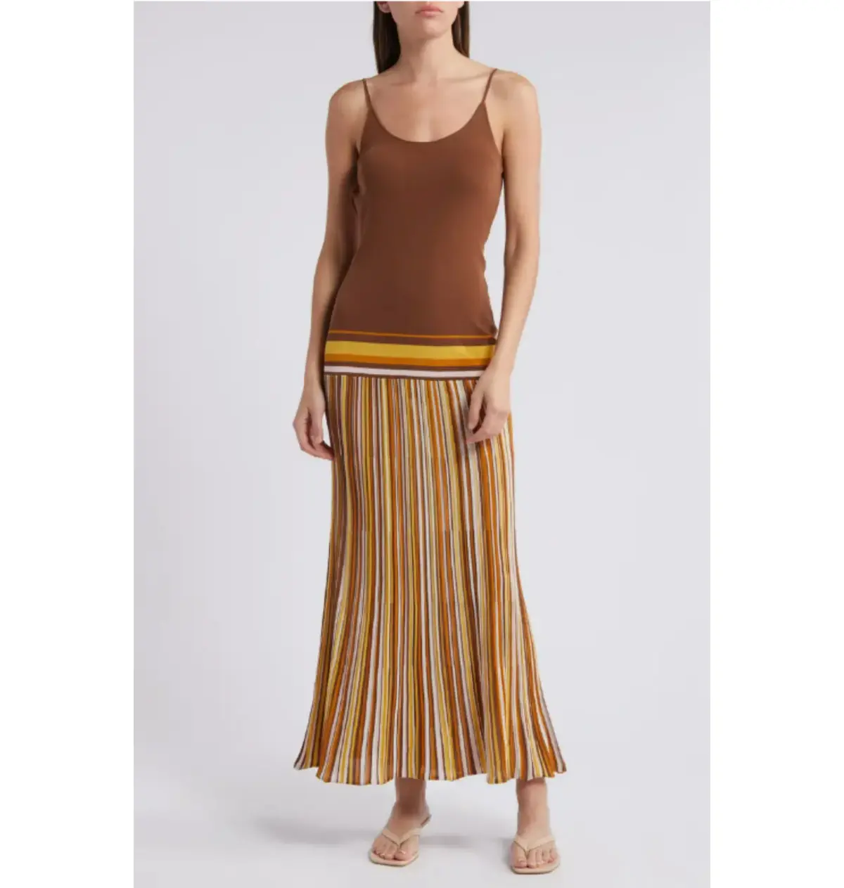 Bec & Bridge Citara Knit Maxi Dress Cocoa Size AU 8 - Image 1