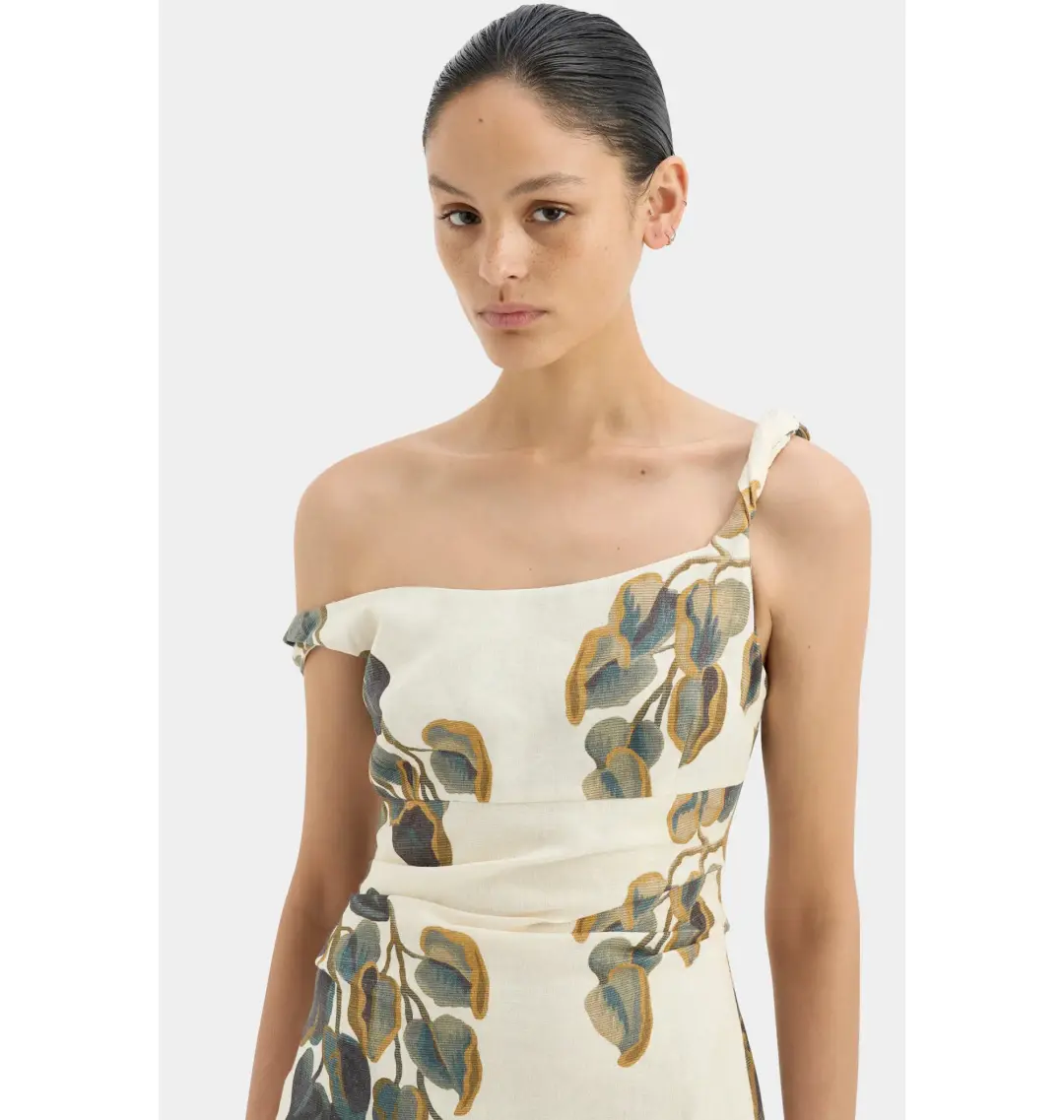 Sir the Label Evalita Twist Midi Dress Pine Valley Size 0 / AU 6 for rent on The Volte - main image