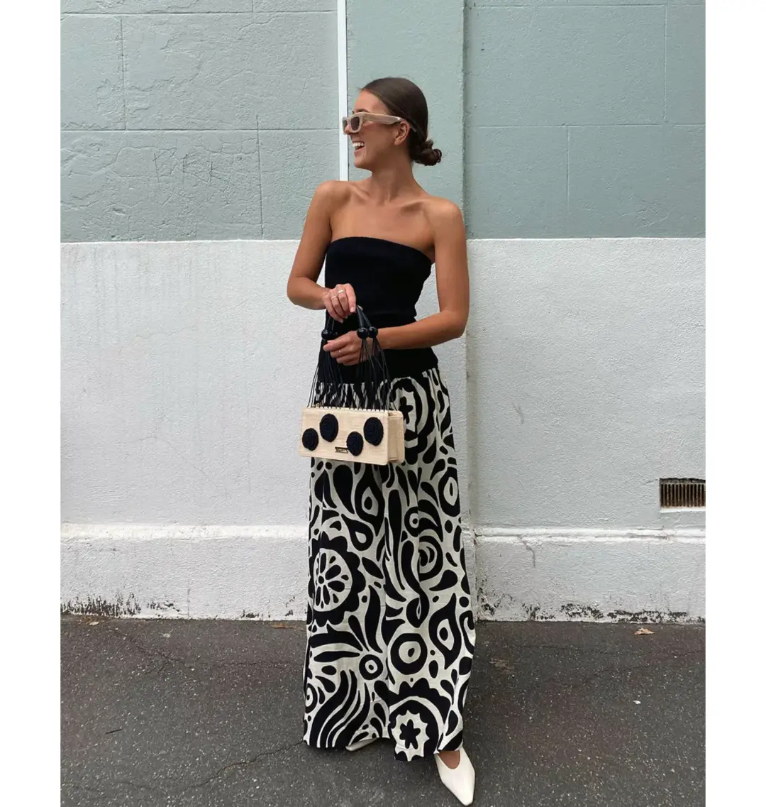 The Wolf Gang Alyss Maxi Dress Print Size AU 12 for rent on The Volte - main image