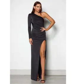 Elle Zeitoune Tessa Gown In Black Size 12 for rent on The Volte - image 1