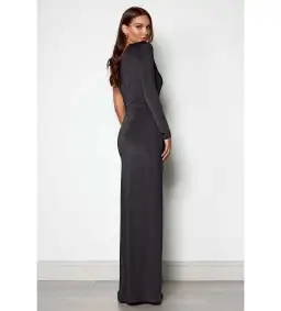 Elle Zeitoune Tessa Gown In Black Size 12 for rent on The Volte - image 3
