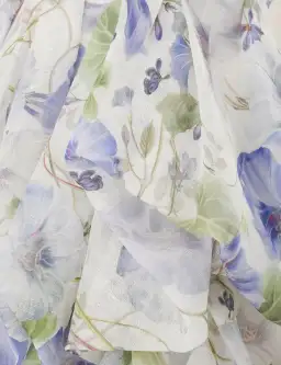 Zimmermann Natura Draped size 12 purple floral for rent on The Volte - image 2