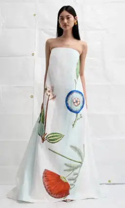 Oroton Grand Floral Gown Multi Size 12 for rent on The Volte - image 3