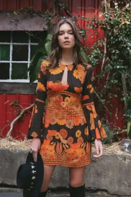 Nine Lives Bazaar Mercury Mini Dress in Midnight for rent on The Volte - image 3