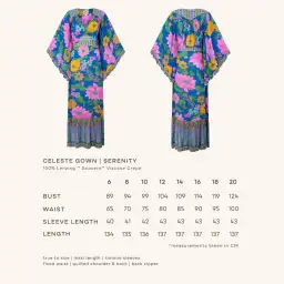 Nine Lives Bazaar Celeste Dress in Serenity for rent on The Volte - image 3