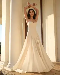 Arcina Ori Paloma Dress in Stone Size 8 for rent on The Volte - image 1