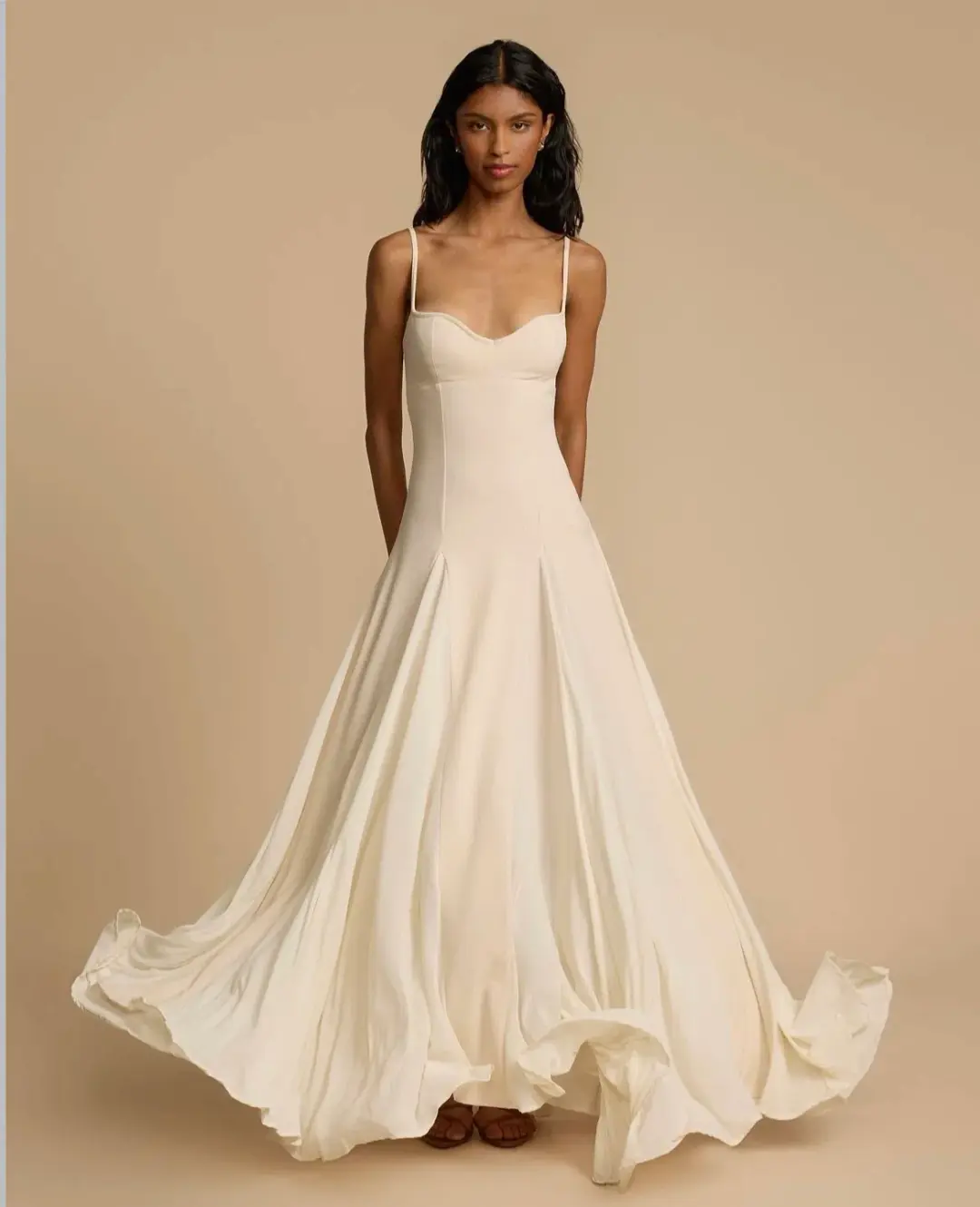 Arcina Ori Paloma Dress in Stone Size 8 for rent on The Volte - main image