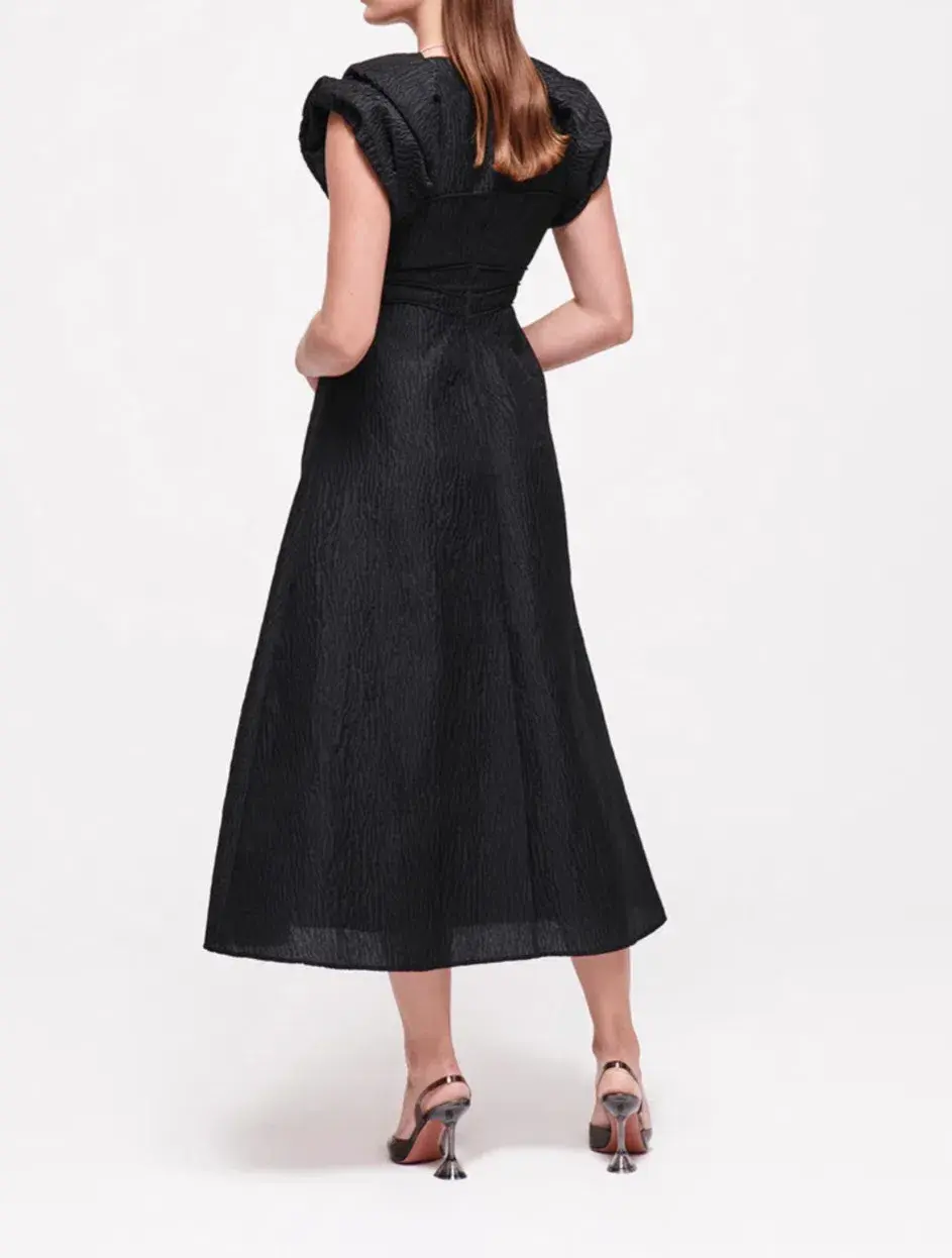 Rachel Gilbert Sophy Dress Black Size 5/Au 16 for rent on The Volte - main image