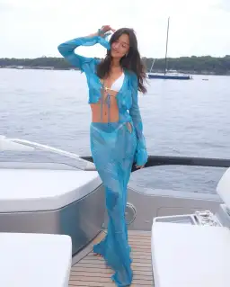 Rat & Boa Havana Top XS & Skirt Set Blue Size XXS/Au 6