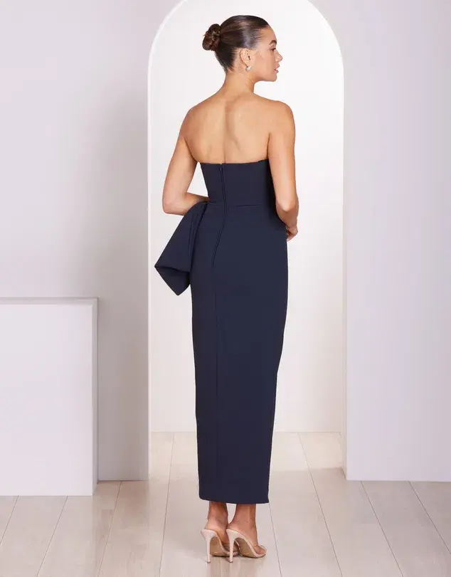 Pilgrim Jasmine Strapless Gown Blue Size 12 for rent on The Volte - main image