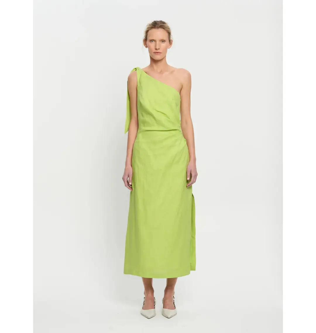 Kivari Addison Midi Dress Green Size AU 10 for rent on The Volte - main image