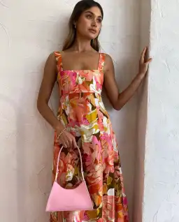 Acler Tate Dress Size 14 Pink Bouquet Maxi for rent on The Volte - image 5