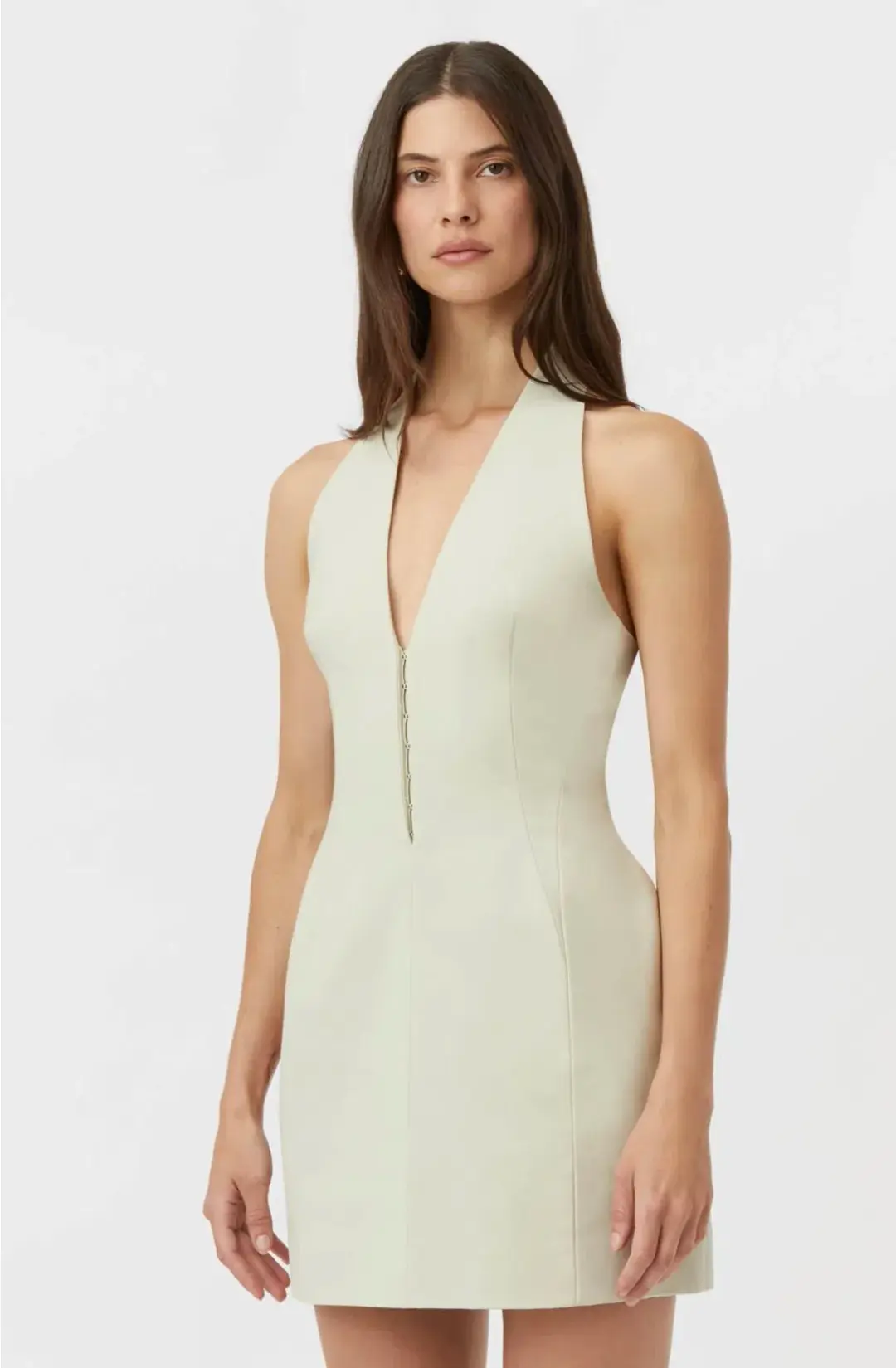 Camilla & Marc Petra Mini Dress in Pistachio Size 6 for rent on The Volte - main image