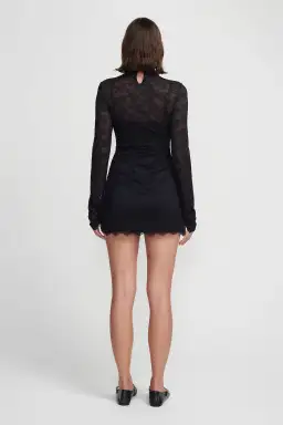 Hansen & Gretel Marco Lace Mini Dress Black Size M / AU 10 for rent on The Volte - image 3