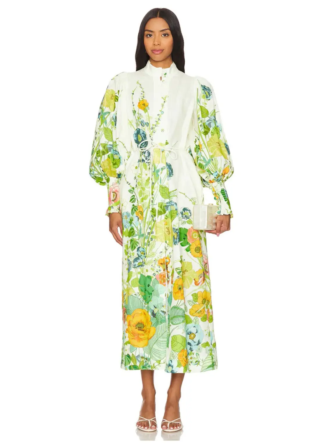 Alemais Zhivago Constance Shirt Dress Floral Size 16 for rent on The Volte - main image
