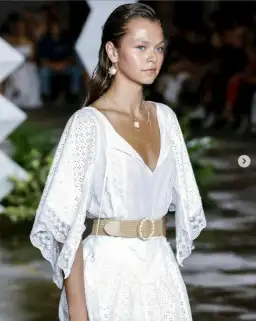 Tigerlily Elati Broderie Lace Onesie Playsuit White for rent on The Volte - image 9