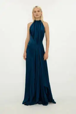 Bianca Spender Isabella Pure Silk Ball Gown in Navy Size 8 for rent on The Volte - image 1
