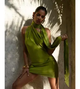 Rat & Boa Serafia Green Dress Green Size 6 for rent on The Volte - image 1