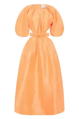 Aje Mimosa Cutout Midi Dress In Mandarin Size 12 for rent on The Volte - image 6