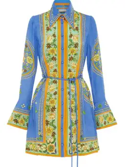 Alemais Linda Mini Dress Blue/Print Size 8 for rent on The Volte - image 2