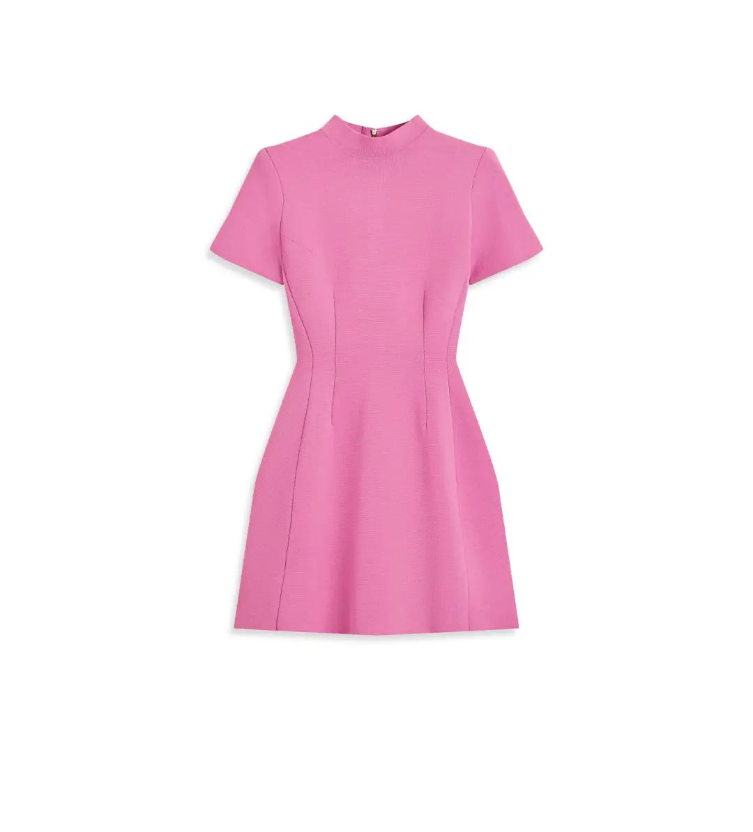 Scanlan Theodore Crepe Knit Peplum Dress Peony Size 8 for rent on The Volte - main image