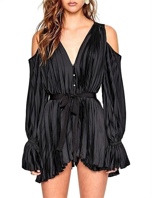 Alice McCall "Sunkissed" Playsuit - Black Size 8 for rent on The Volte - main image