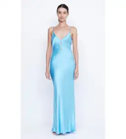 Bec and Bridge Quinn Maxi Dress in Topaz Blue Size 8 for rent on The Volte - image 2