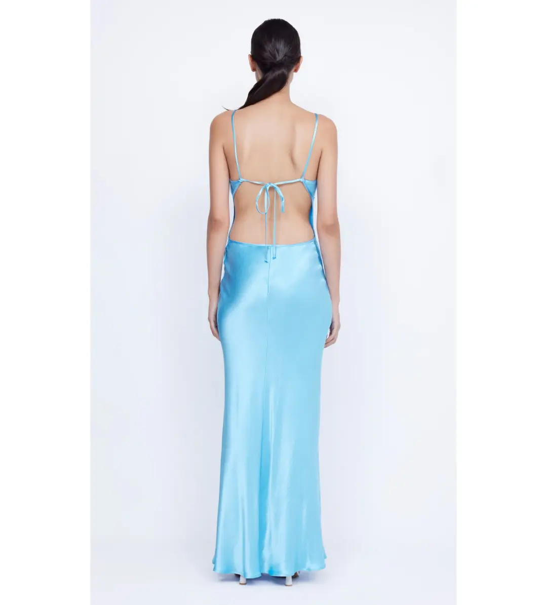 Bec and Bridge Quinn Maxi Dress in Topaz Blue Size 8 for rent on The Volte - main image