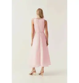 Aje Genesis Midi Dress Soft Pink Size AU 14 for rent on The Volte - image 4