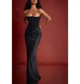 House of CB Persephone Strapless Corset Dress Black Size AU 12 for rent on The Volte - image 4