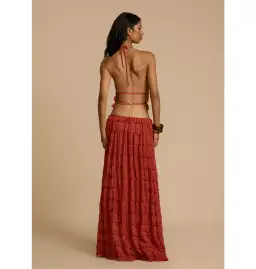 Arcina Ori Juliette Halter Red and Juliette Skirt Red Size S / AU 8 for rent on The Volte - image 3